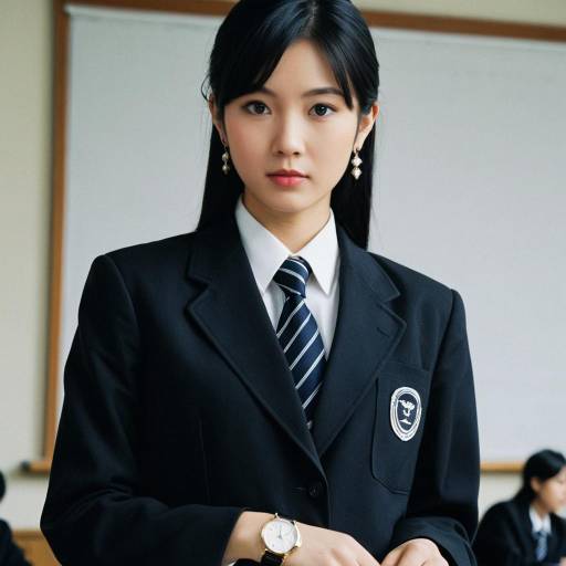 Asian Woman in School Uniform