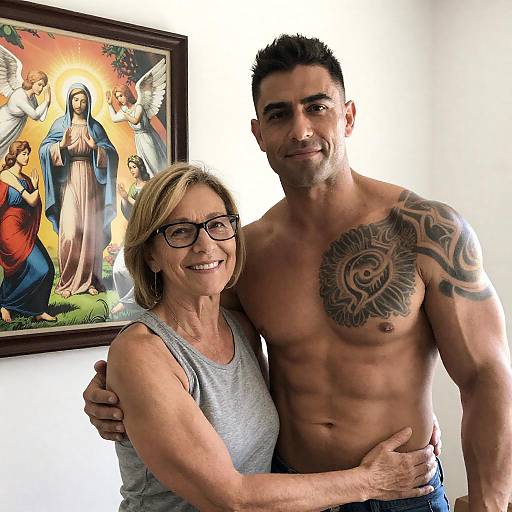 Family Bonding in a Colorful Setting