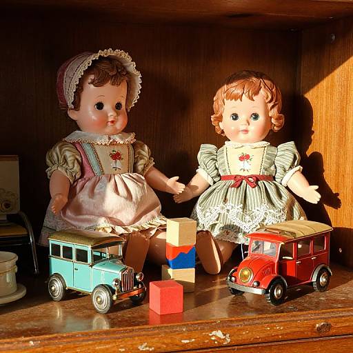 Vintage Toys in Sunlit Playroom