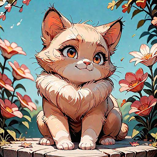 Cozy Miyu-PonyXL Scene with Flowers