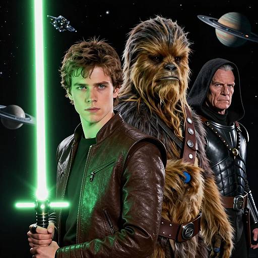 Dynamic Space Scene with Diverse Characters