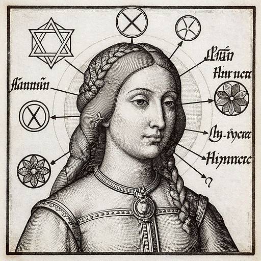 Holbein-Inspired Magical Anatomy Illustration