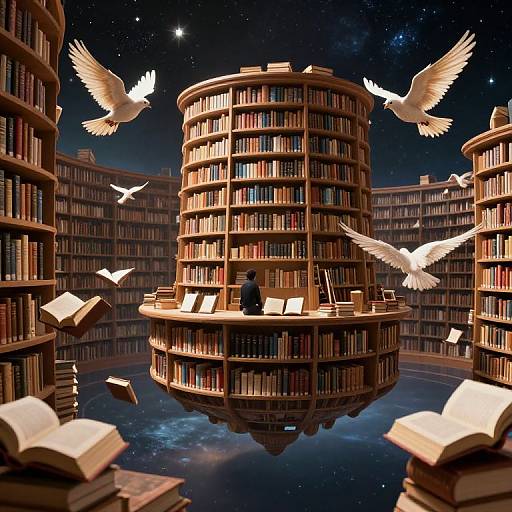 Zero Gravity Colossal Floating Library