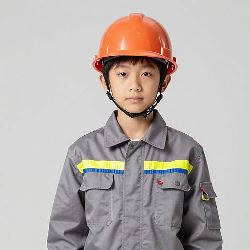 Boy in Safety Workwear