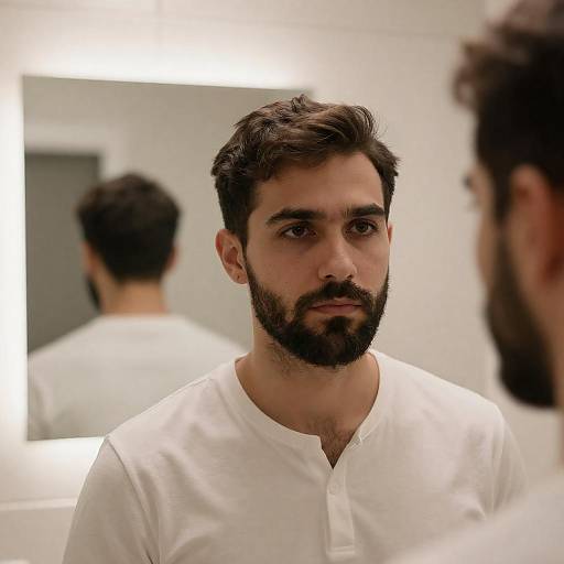 Intimate Bathroom Portrait of Two Men
