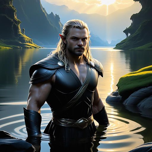 Thor Reimagined as Gollum in Fantasy Thor Reimagined as Gollum in Fantasy