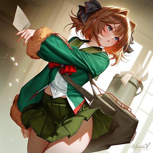 Illustration of Hachijou (kancolle), kantai collection in the style of Aleriia v