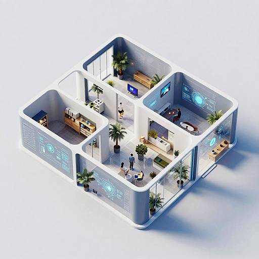 Futuristic AI-Driven Smart Floorplan