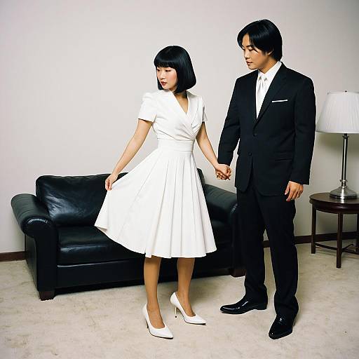 Pulp Fiction Duo Costume in Realistic Style