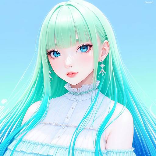 Illustration of Aizawa ema, vspo! in the style of Osame