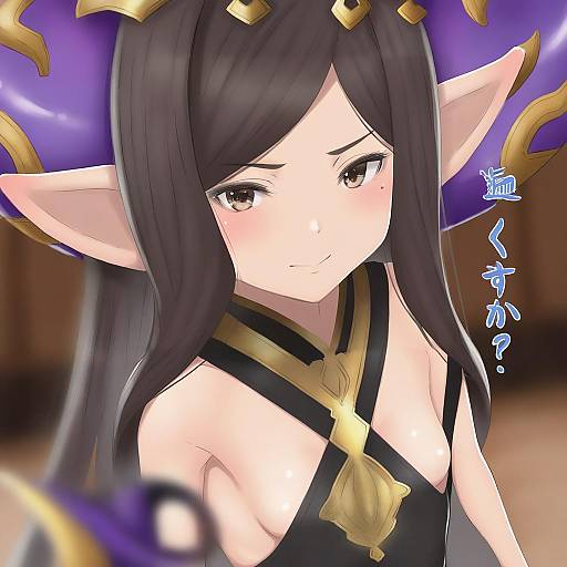 Illustration of Arulumaya, granblue fantasy in the style of Muffin (sirumeria)