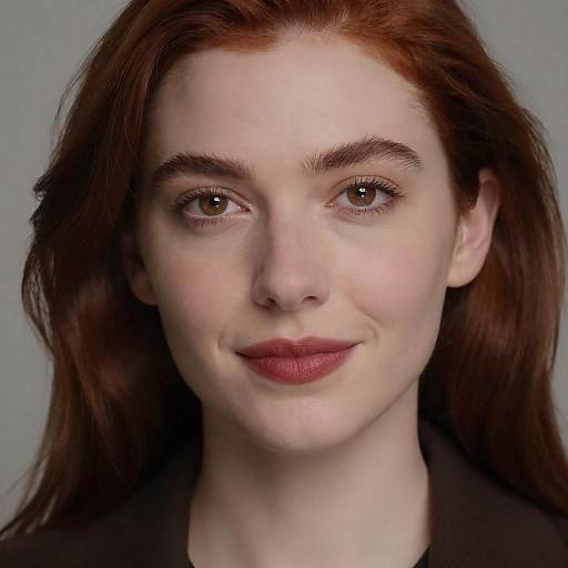 Close-Up Portrait of a Smiling Woman