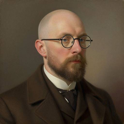 Detailed Portrait of Bearded Man