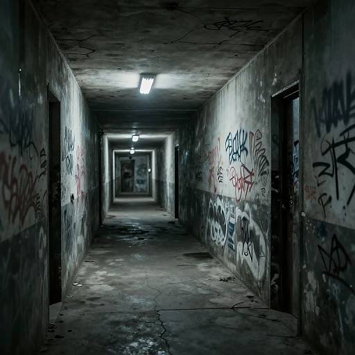 Endless Concrete Corridor of Echoes