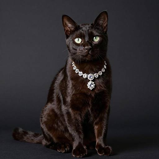 Elegant Portrait of a Spangled Cat