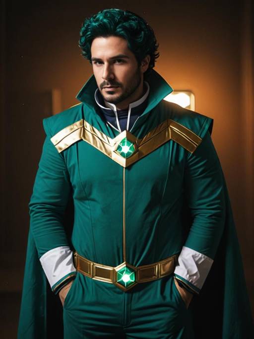 Realistic Man Cosplaying Doctor Polaris