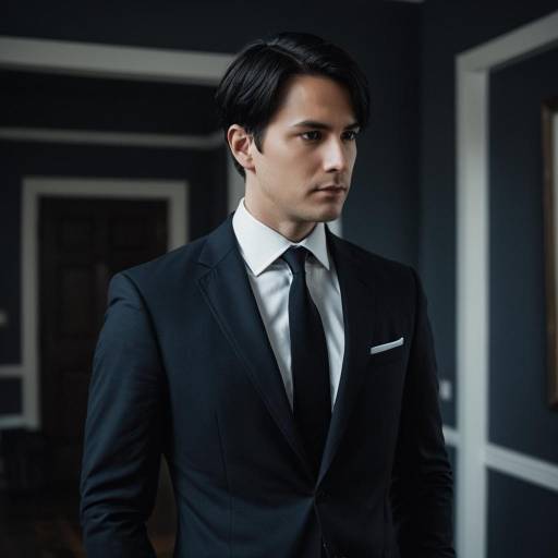 Benoît Cosplay in Dark Tailored Suit