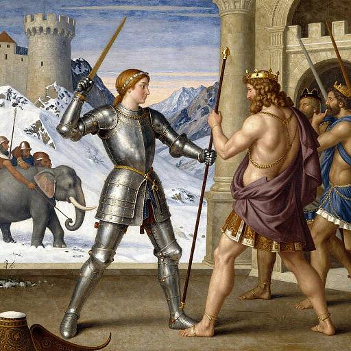 Renaissance Warrior Duel at Dawn