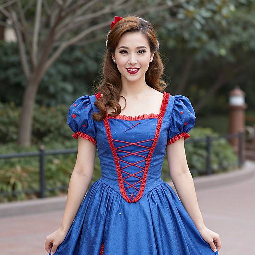 Woman in Disney Fancy Dress