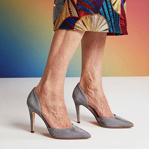 Sophisticated Granny High Heels Fashion Shoot