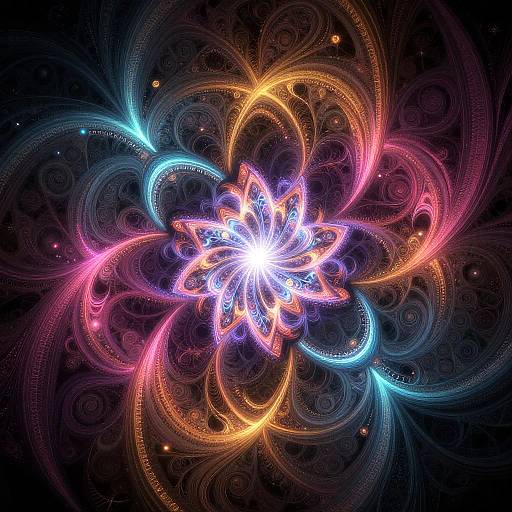 Intricate AI Fractal Art Generator