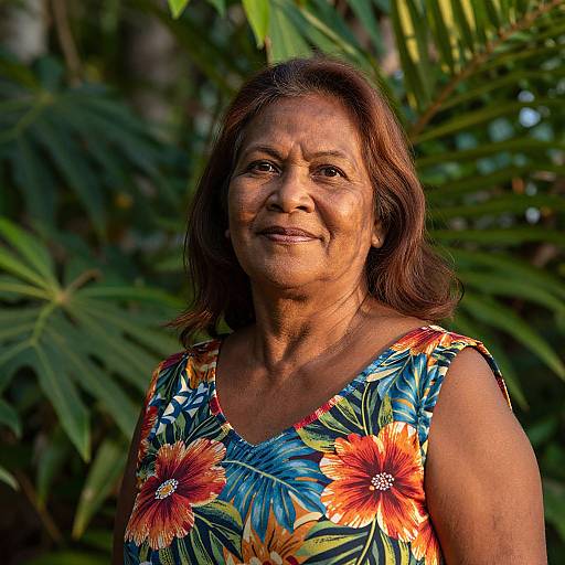 Photorealistic Portrait of Melanesian Woman