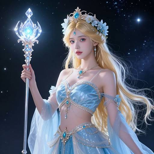 Celestial Princess with Crystal Scepter