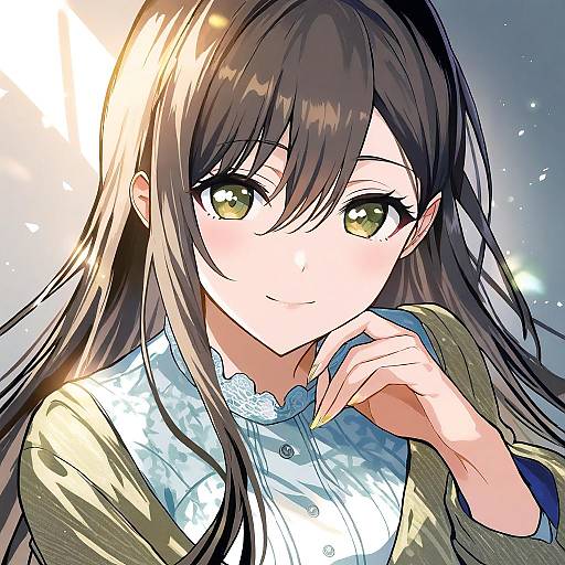 Illustration of Hanazono tae, bang dream! in the style of Tan (tangent)