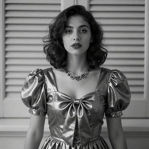 Elegant Black and White Fashion Portrait