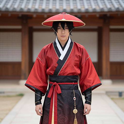 Man in Red Hanbok as Qiqi