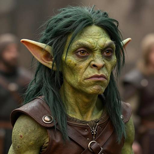 Realistic Goblin Cosplay in Fantasy Setting