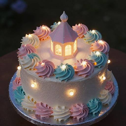 Magical Sparkling Cake from Above