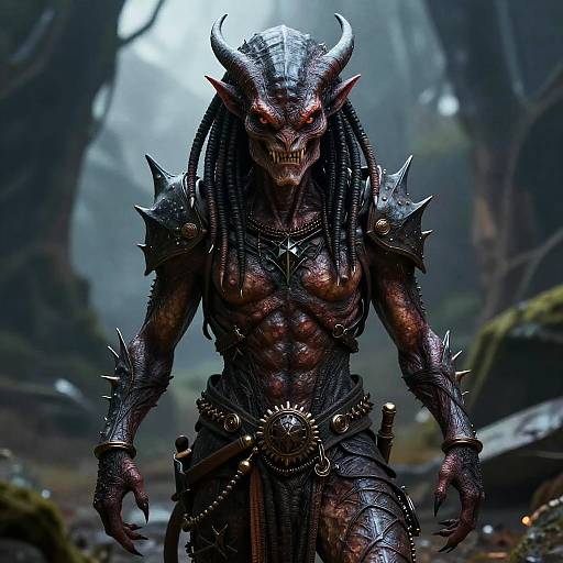 Dark Fantasy Devil Predator in Detail