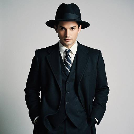 Stylish Man Ray-Inspired Male Portrait