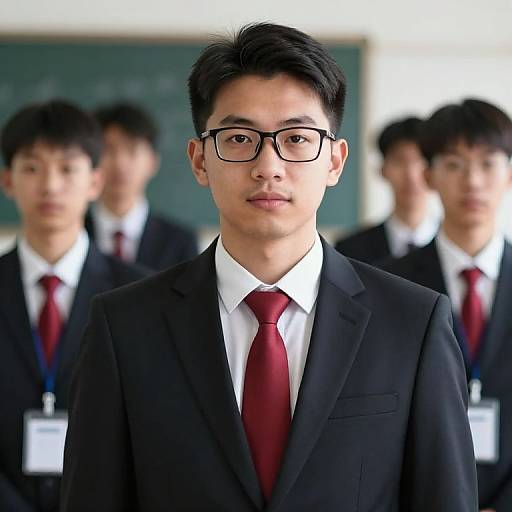 Formal Male Teacher in Suit