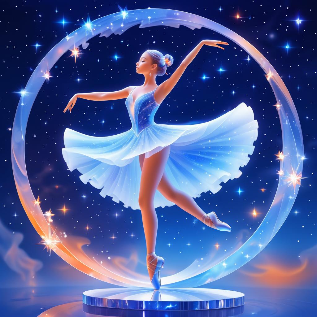 Mystical Crystal Ballerina in Pose