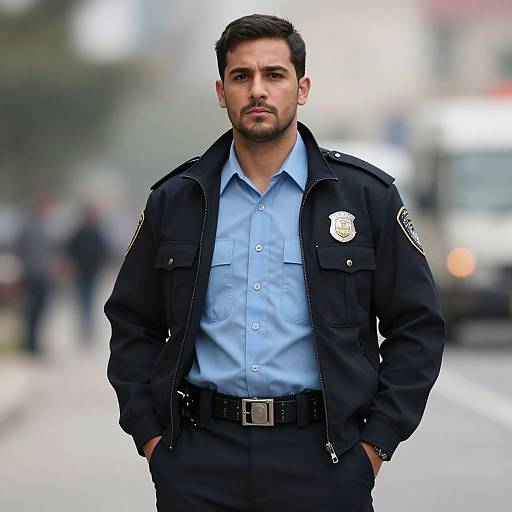 Realistic Male Police Pilot Outfit