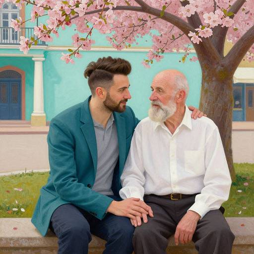 Intimate Moment Under Blossoming Tree