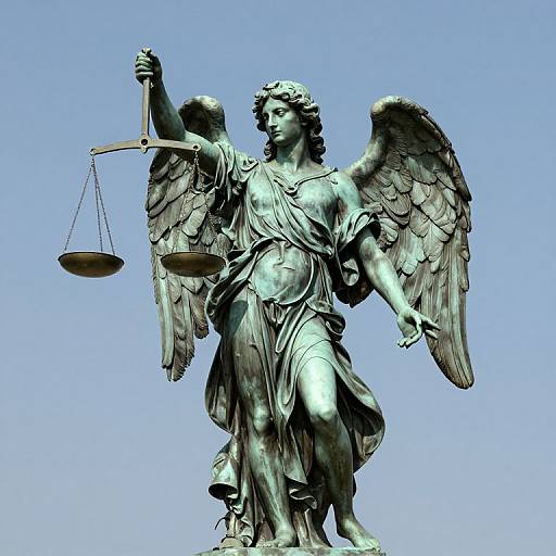 Ethereal Bronze Archangel Michael Statue