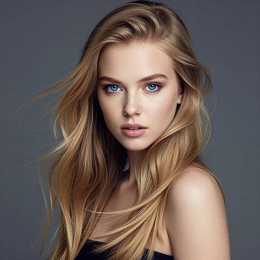 Young Woman with Blue Eyes