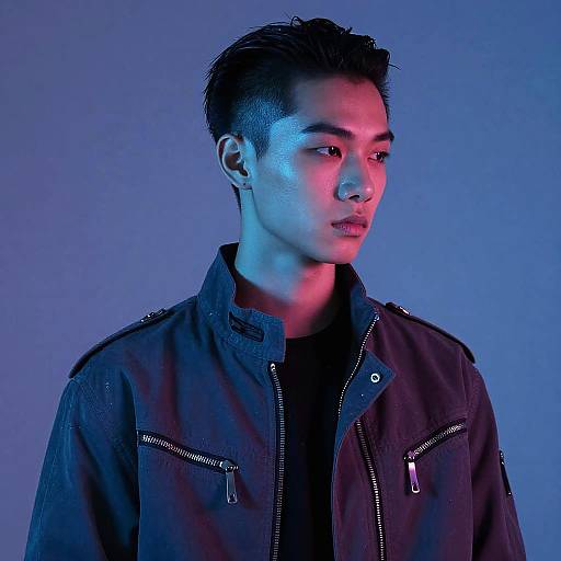 Futuristic Slick Back Undercut Style