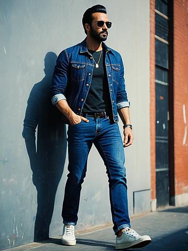 Stylish Man in Casual Jeans Portrait