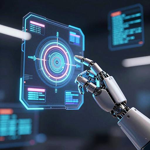 Cybernetic Hand with Holographic Interface