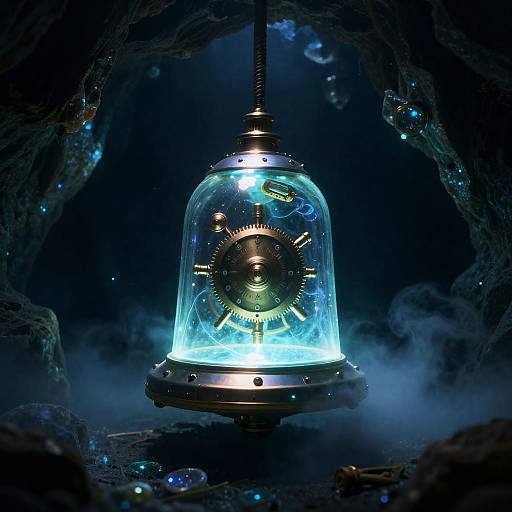 Clockwork Diving Bell in Crystal Cavern