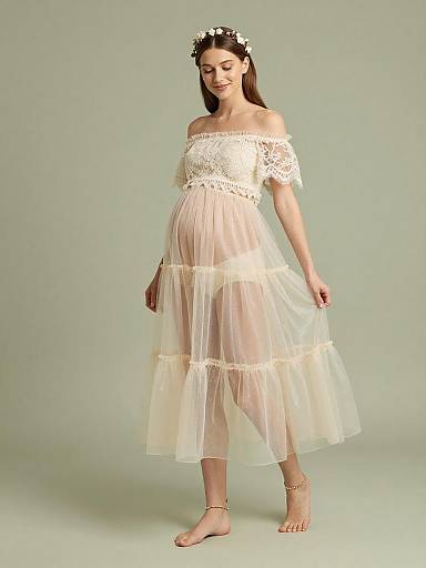 Dreamy Ethereal Maternity Fairy Portrait