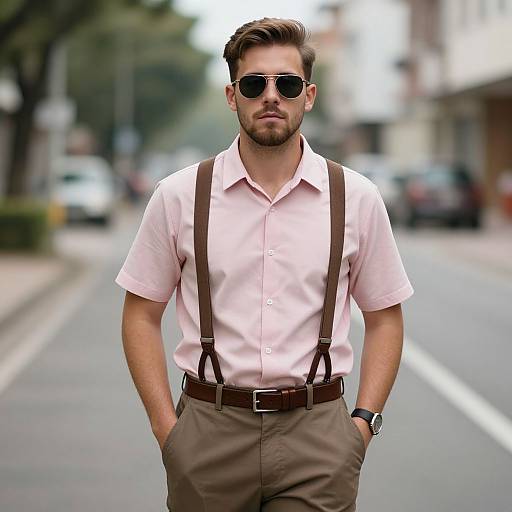 Retro Male Outfit with Sunglasses