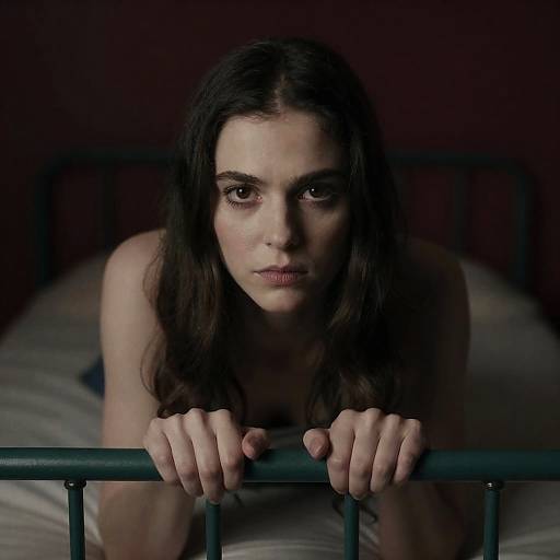 Intense Portrait of a Focused Woman