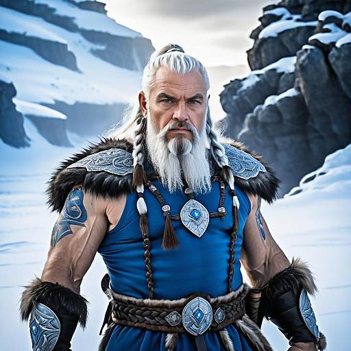 Snowbound Elder Viking with Braided Beard