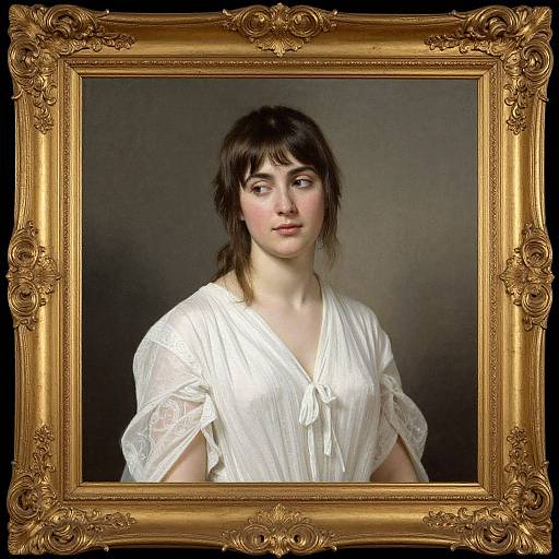 Serene Woman Portrait by Firmin Baes