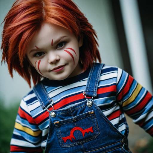 Chucky Cosplay: Striped Shirt and Overalls